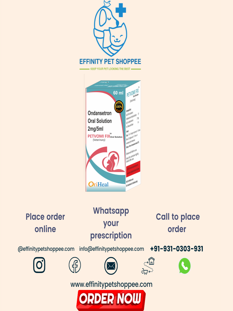 PETVOMI FIX SOLUTION ( ONDANSETRON 2mg/5ml ) WITH CHICKEN FLAVOUR Catalogue Image 1