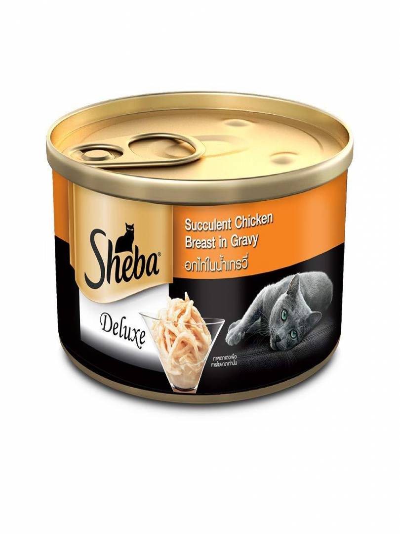 SHEBA DELUXE SUCCULENT CHICKEN BREAST CAN 85GM Catalogue Image 1