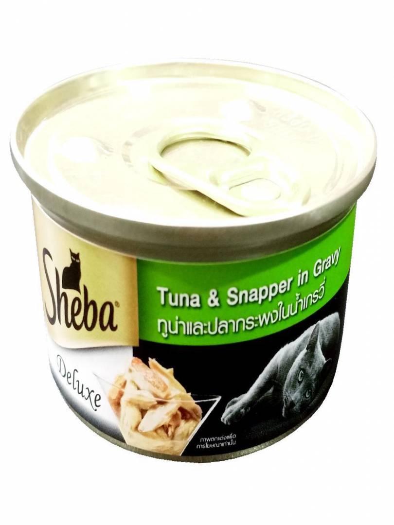 SHEBA DELUXE TUNA & SNAPPER IN GRAVY CAN 85GM 24PCS. Catalogue Image 1
